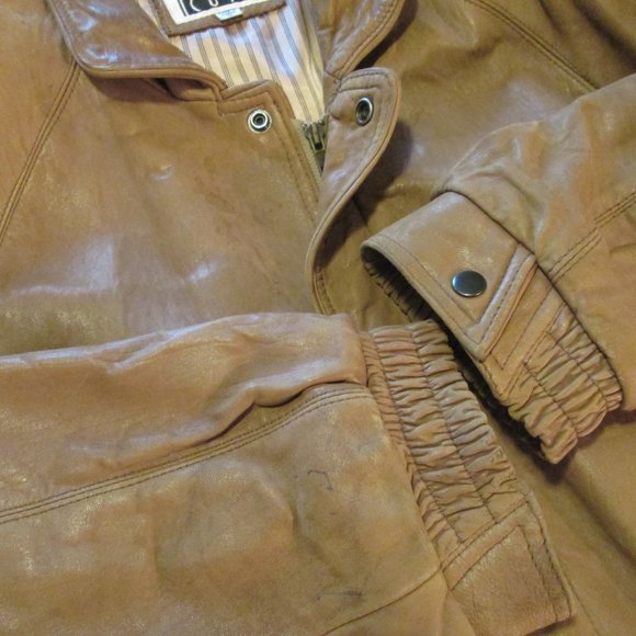 GENUINE LEATHER MOCHA JACKET – LINED  -  UNISEX - Picture 13 of 15